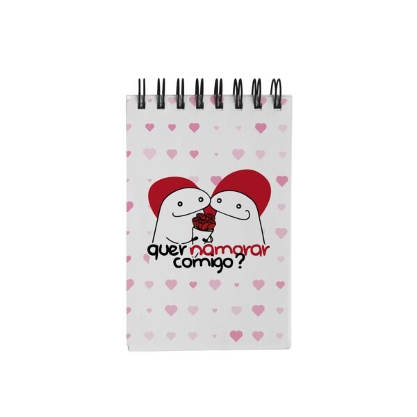 Bloco de Notas 10x15cm - Amor - Flork - Quer Namorar Comigo - Imagem 2