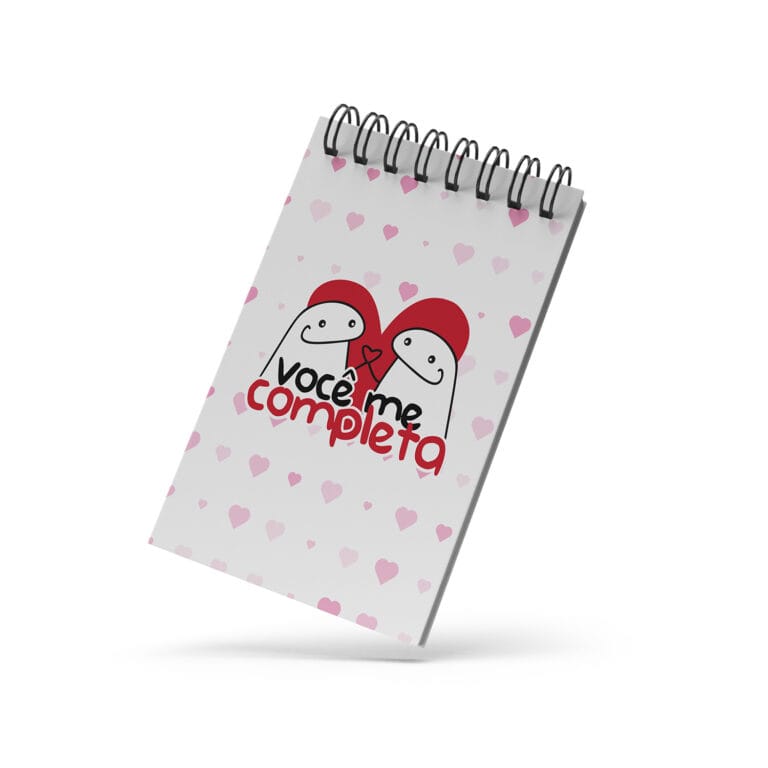 Bloco de Notas 10x15cm – Amor – Flork – Você Me Completa