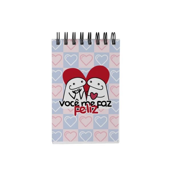 Bloco de Notas 10x15cm - Amor - Flork - Você Me Faz Feliz - Imagem 3