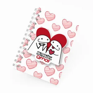 Caderno Grande 19x27cm - Amor - Flork - Melhor Amigo