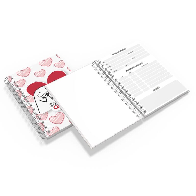 Caderno Grande 19x27cm – Amor – Flork – Melhor Amigo