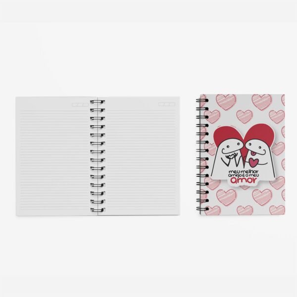Caderno Grande 19x27cm - Amor - Flork - Melhor Amigo - Imagem 3