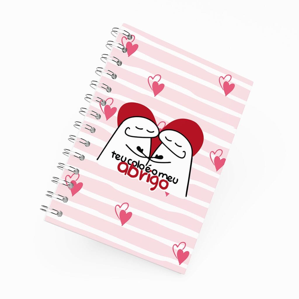 Caderno Grande 19x27cm - Amor - Flork - Meu Abrigo