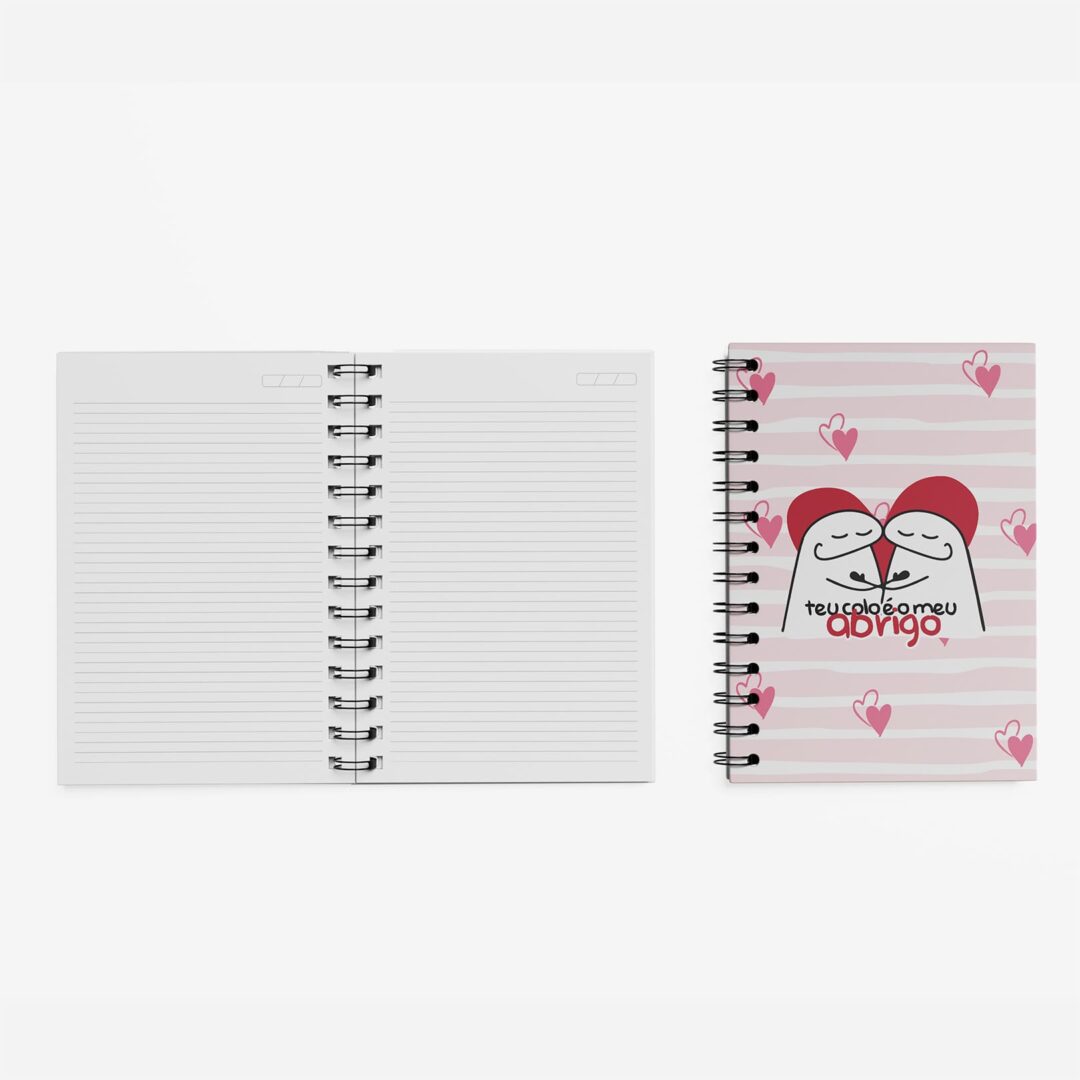 Caderno Grande 19x27cm - Amor - Flork - Meu Abrigo