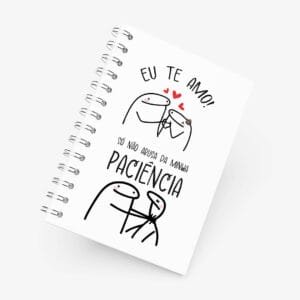 Caderno Grande 19x27cm - Amor - Flork - Não Abusa