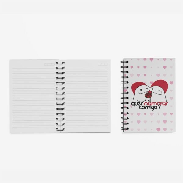 Caderno Grande 19x27cm - Amor - Flork - Quer Namorar Comigo - Imagem 3