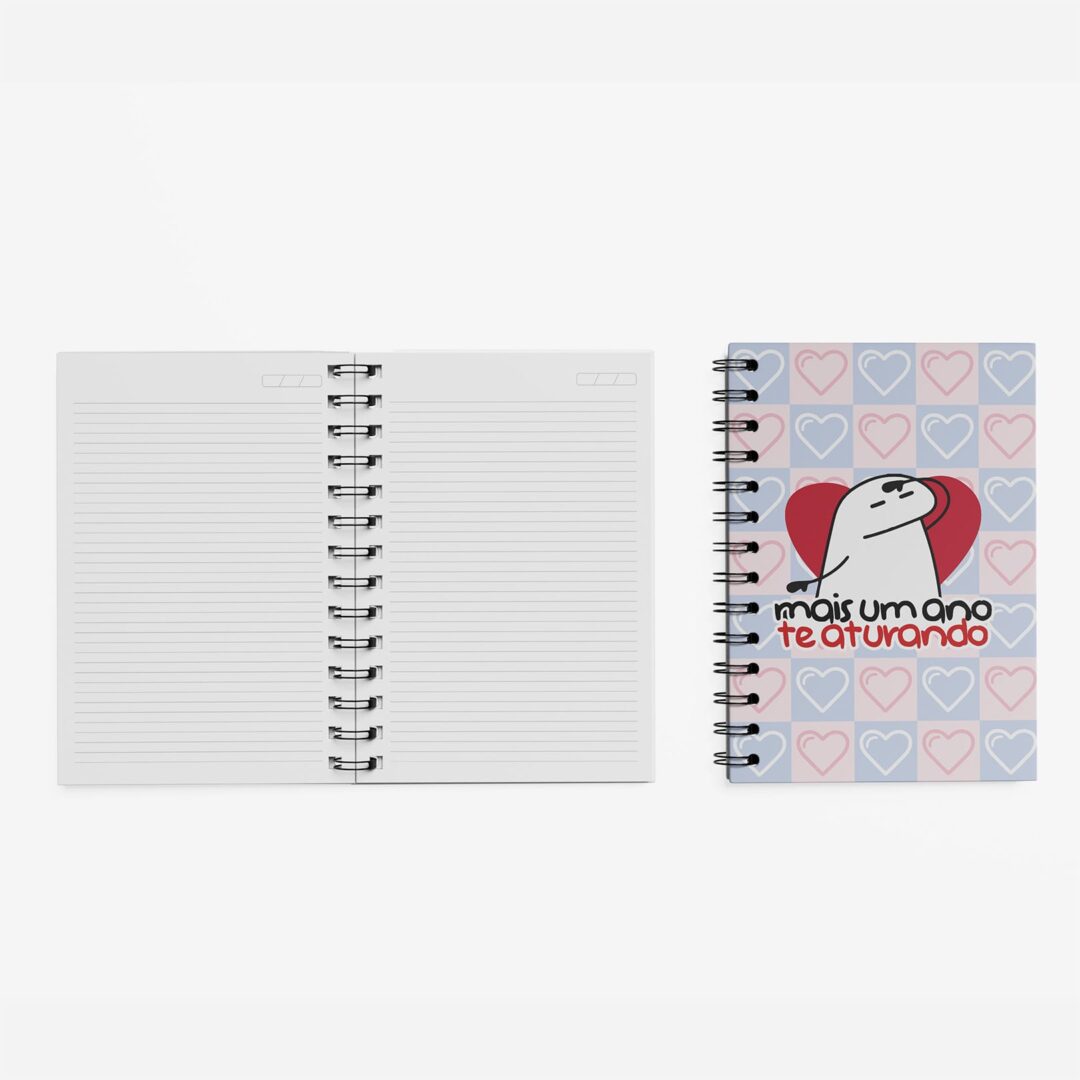 Caderno Grande 19x27cm - Amor - Flork - Te Aturando