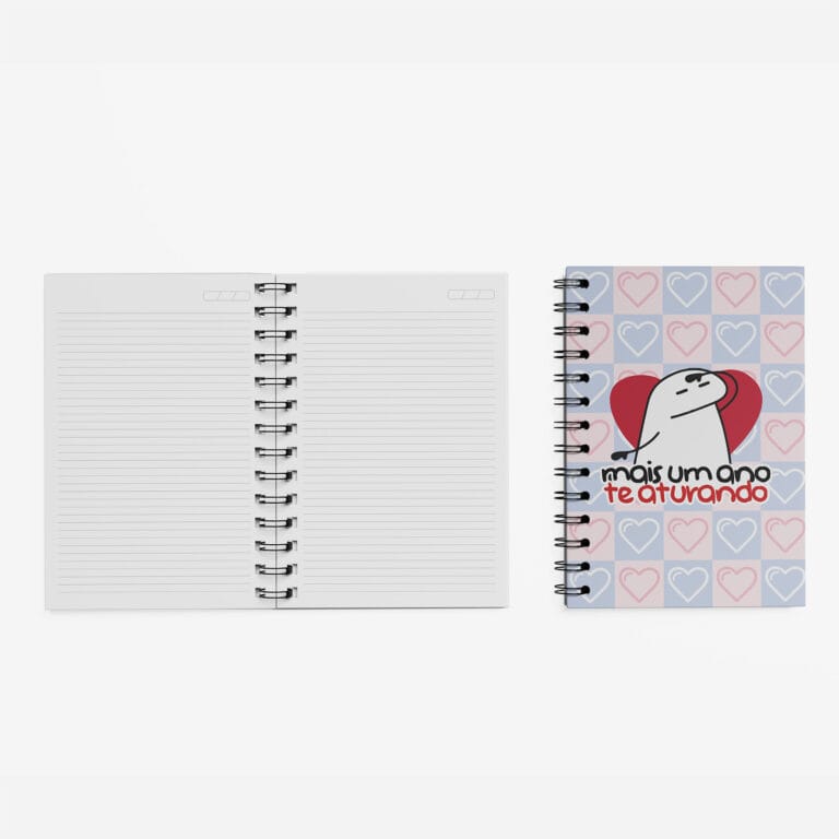 Caderno Grande 19x27cm – Amor – Flork – Te Aturando