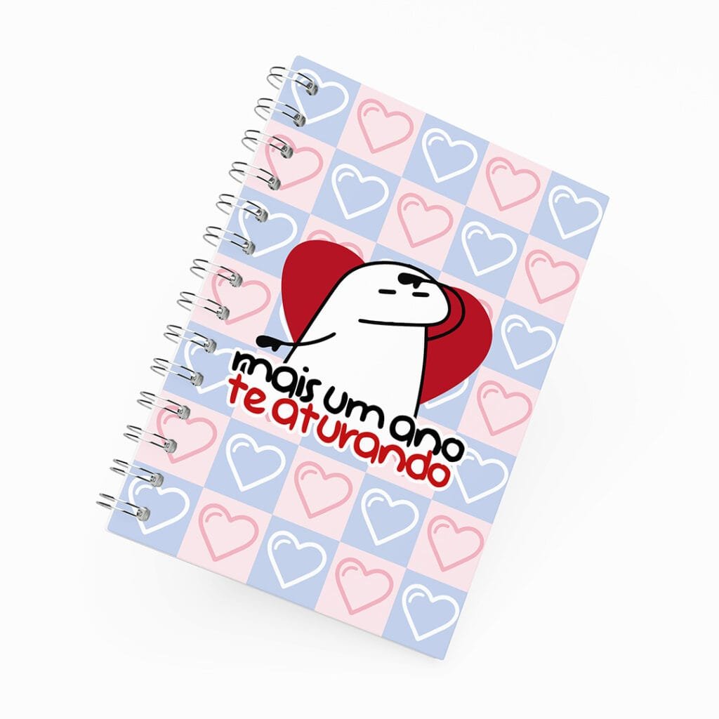 Caderno Grande 19x27cm - Amor - Flork - Te Aturando