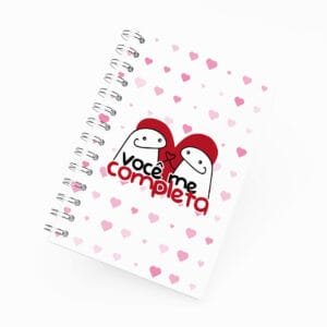 Caderno Grande 19x27cm - Amor - Flork - Você Me Completa