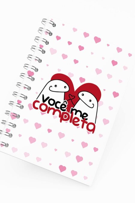 Caderno Grande 19x27cm - Amor - Flork - Você Me Completa