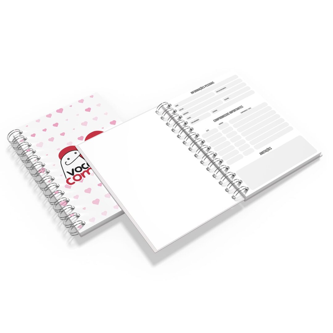 Caderno Grande 19x27cm - Amor - Flork - Você Me Completa