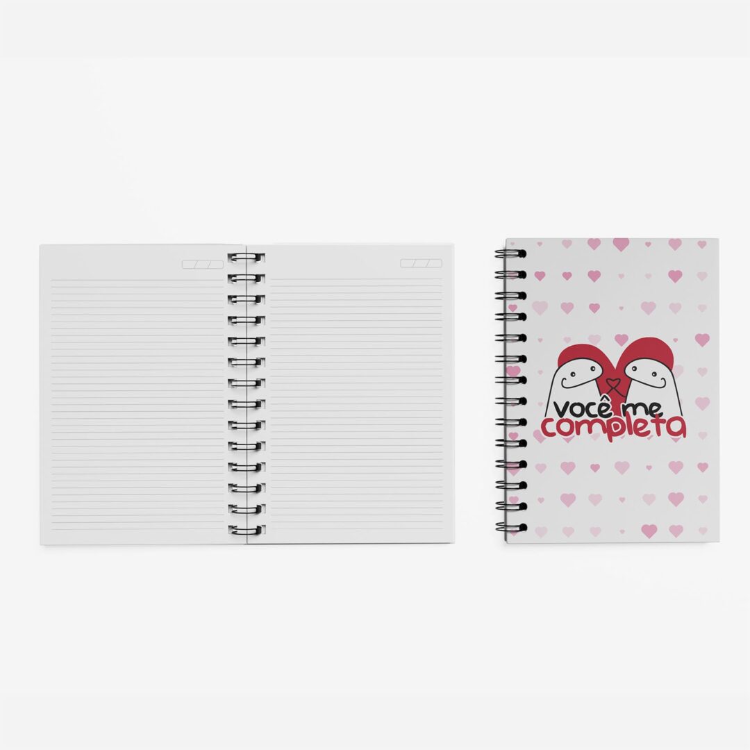Caderno Grande 19x27cm - Amor - Flork - Você Me Completa