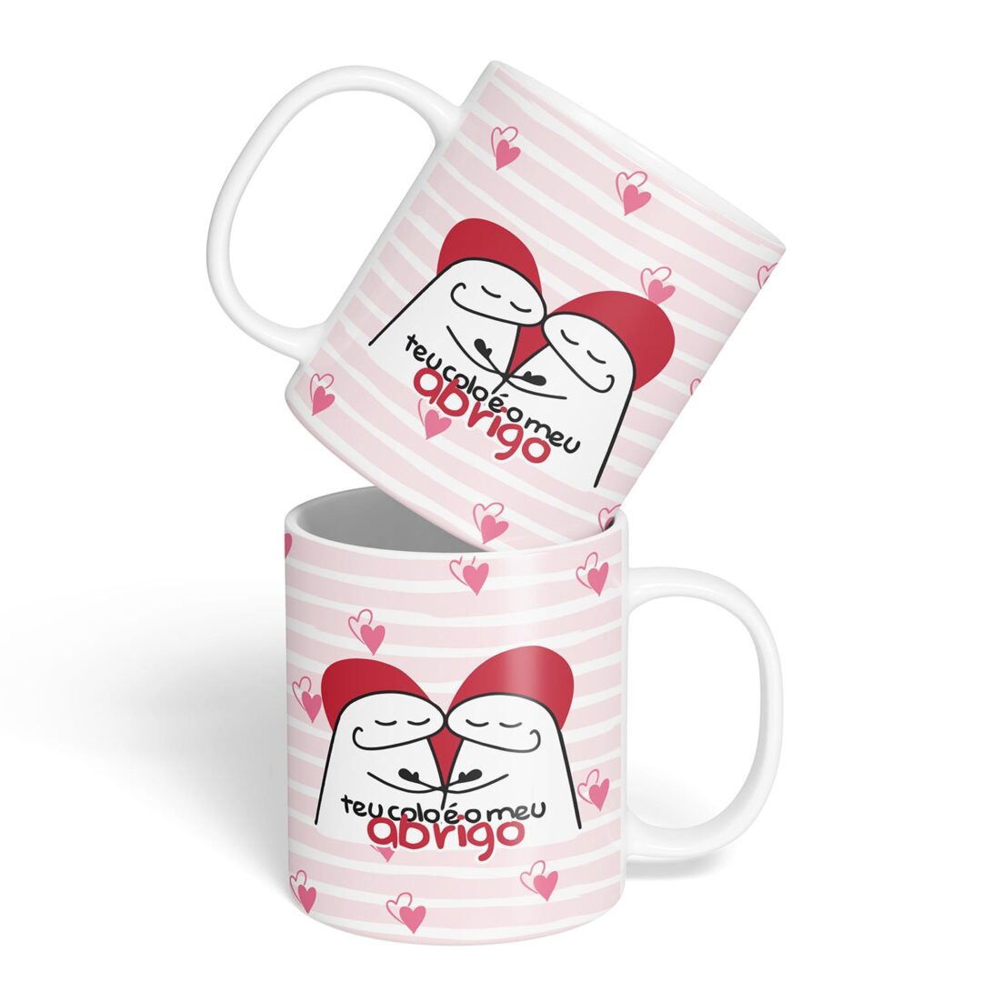 Kit Caderno, Bloco e Caneca - Amor - Flork - Meu Abrigo