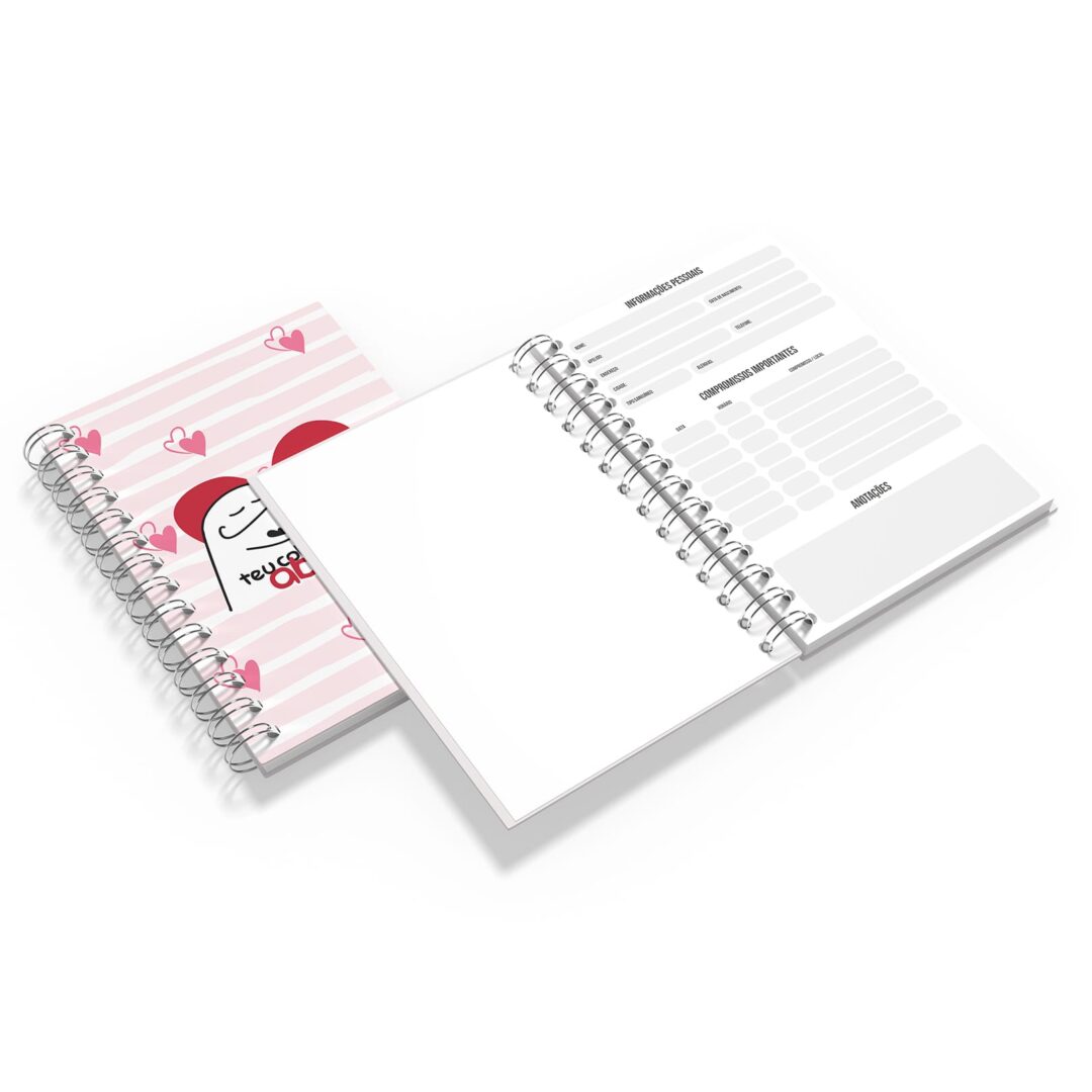 Kit Caderno, Bloco e Caneca - Amor - Flork - Meu Abrigo
