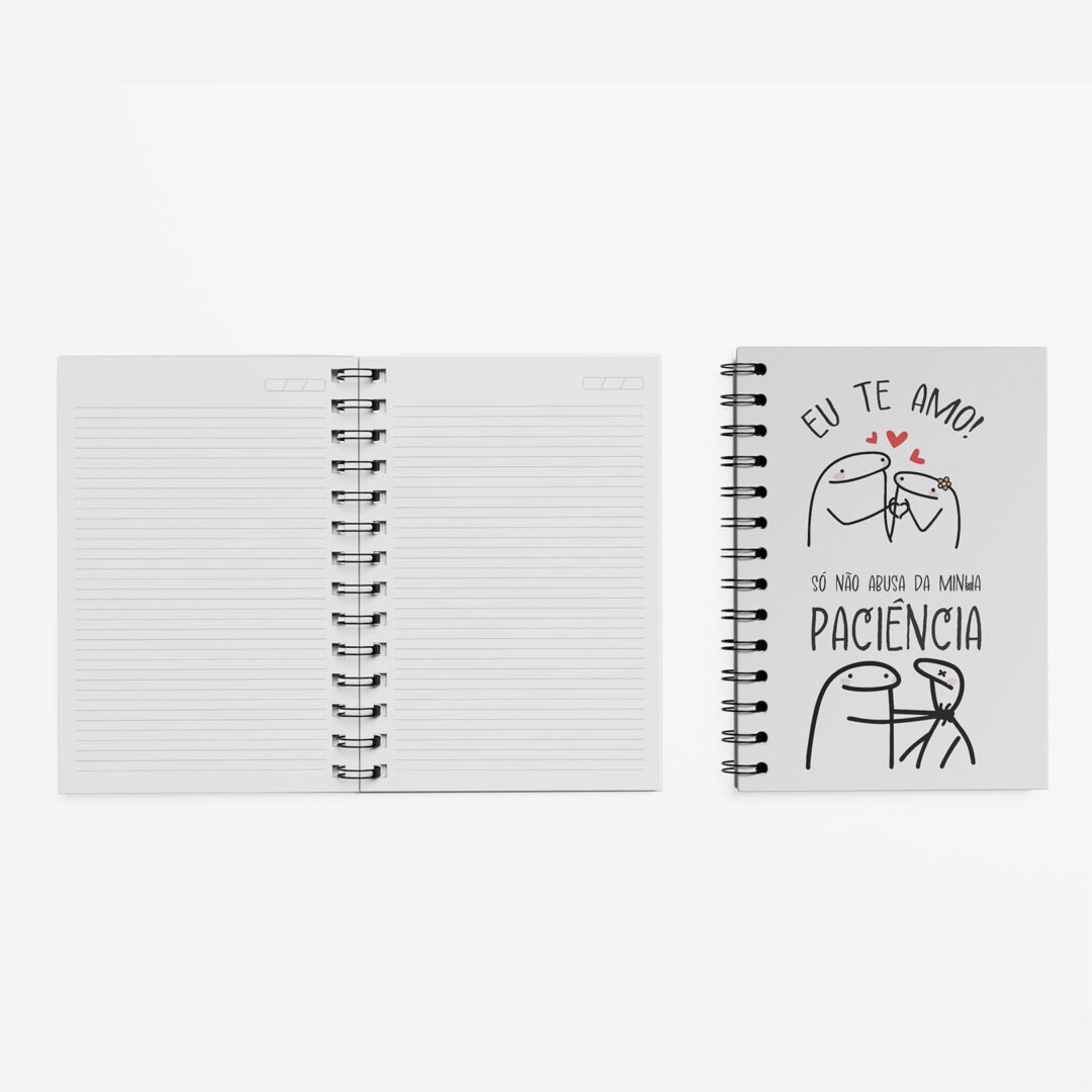 Kit Caderno, Bloco e Caneca - Amor - Flork - Não Abusa