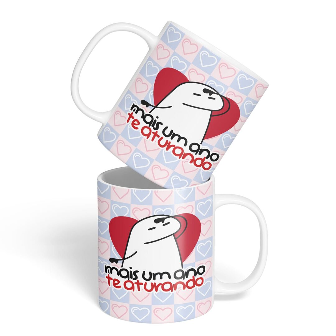 Kit Caderno, Bloco e Caneca - Amor - Flork - Te Aturando