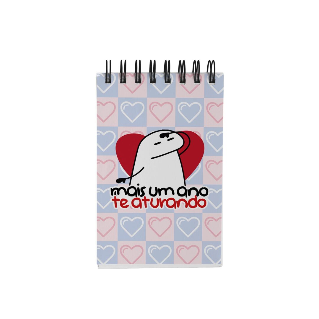 Kit Caderno, Bloco e Caneca - Amor - Flork - Te Aturando