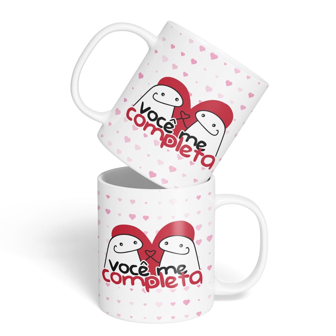 Kit Caderno, Bloco e Caneca - Amor - Flork - Me Completa