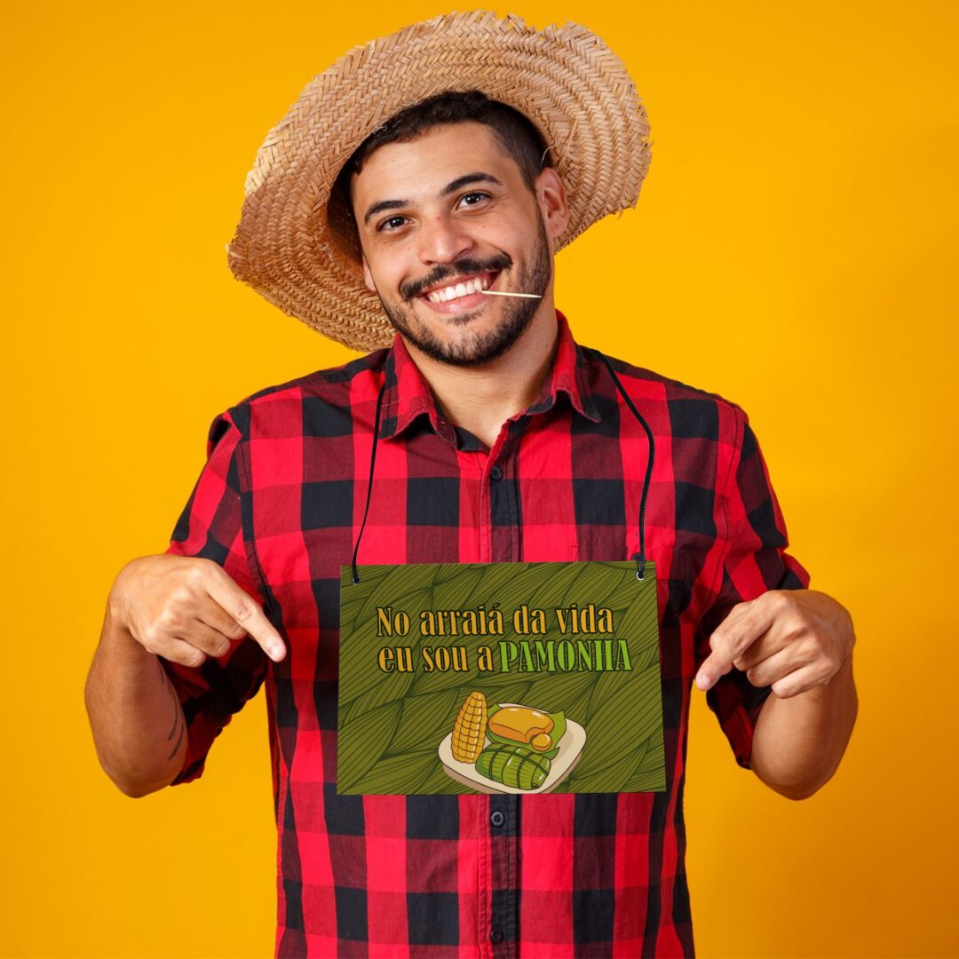 Placa Fantasia - Festa Junina - Pamonha