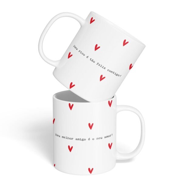 Caneca Cerâmica - Amor - Meu Riso é Tão Feliz Contigo