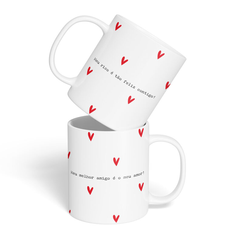 Caneca Cerâmica – Amor – Meu Riso é Tão Feliz Contigo