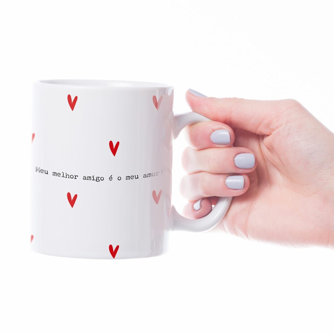 Caneca Cerâmica - Amor - Meu Riso é Tão Feliz Contigo