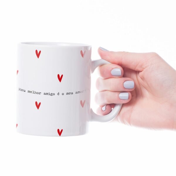 Caneca Cerâmica - Amor - Meu Riso é Tão Feliz Contigo - Imagem 4