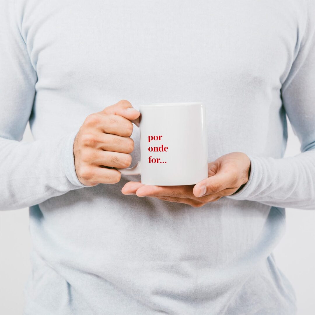 Caneca Cerâmica - Amor - Por Onde For Quero Ser Seu Par