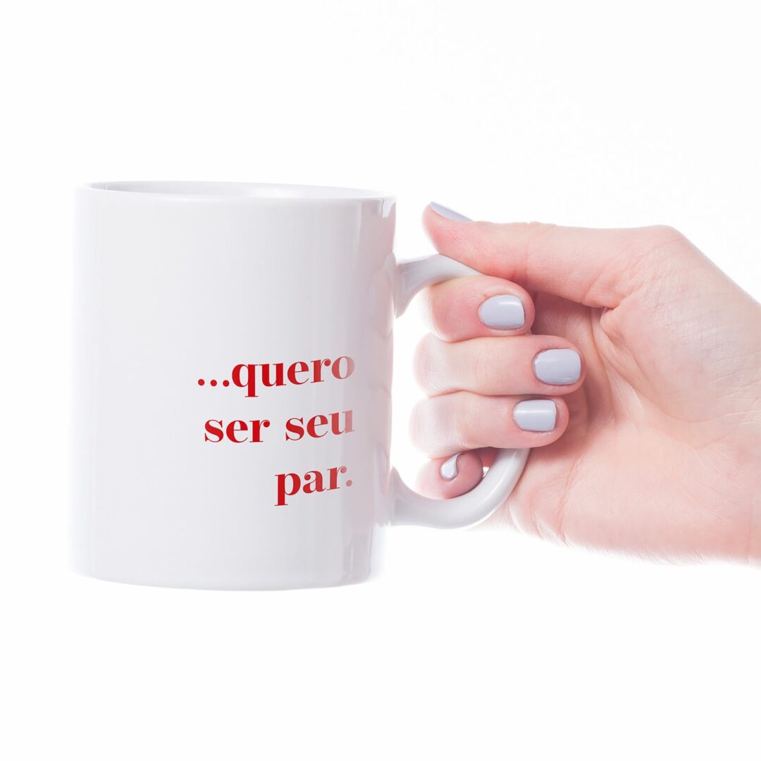 Caneca Cerâmica - Amor - Por Onde For Quero Ser Seu Par