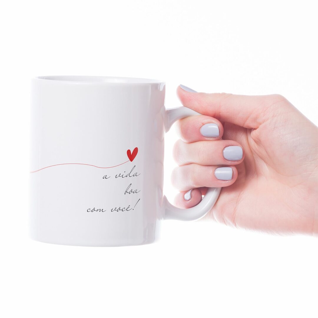 Caneca Cerâmica - Amor - Partilhar a Vida Boa com Você
