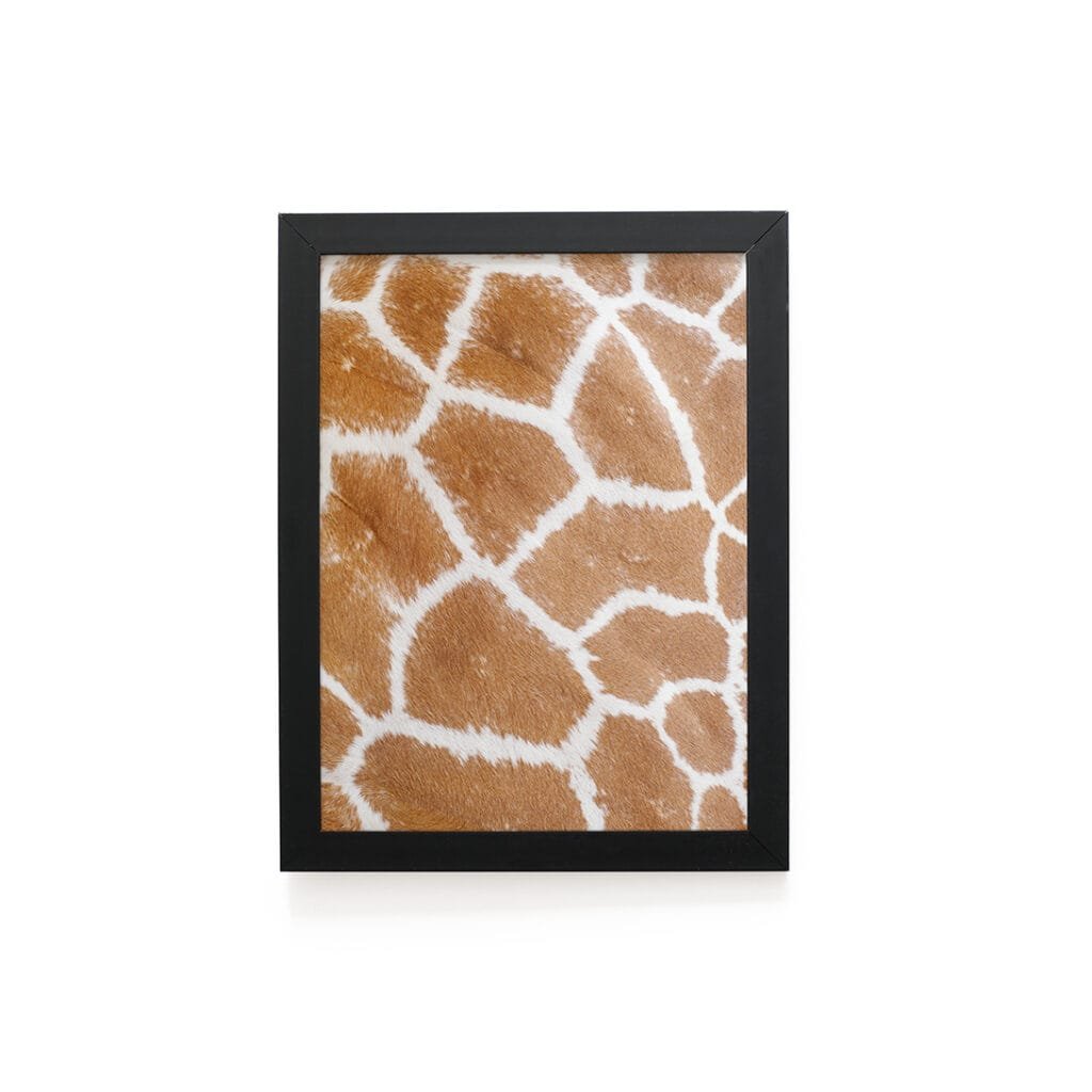 Quadro Decorativo 30x42cm - Textura Animal - Girafa