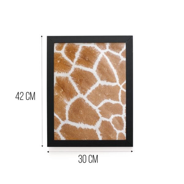 Quadro Decorativo 30x42cm - Textura Animal - Girafa - Imagem 3