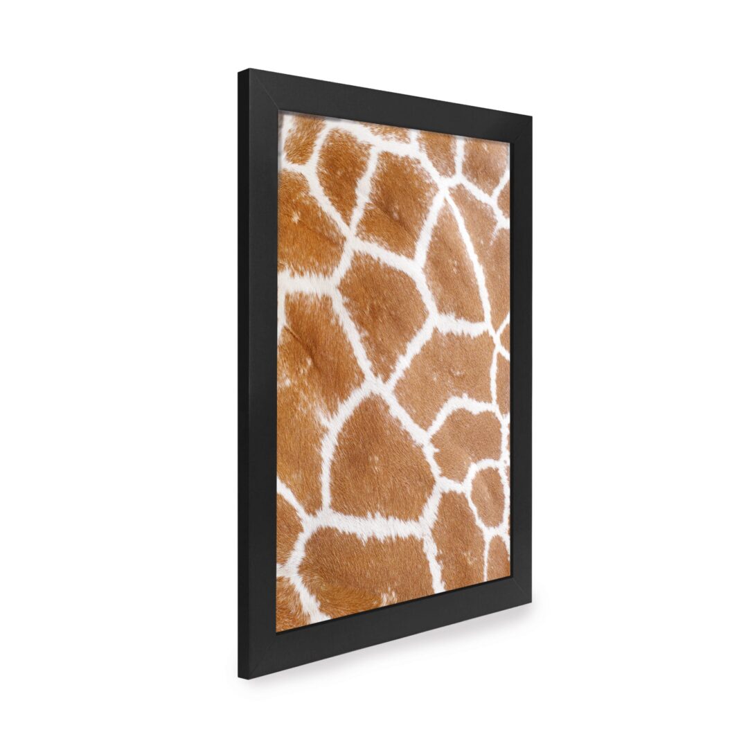 Quadro Decorativo 30x42cm - Textura Animal - Girafa