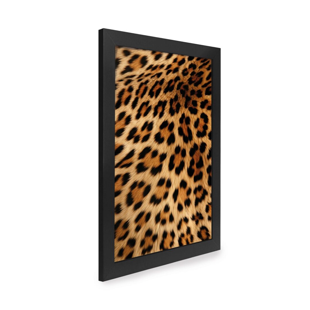 Quadro Decorativo 30x42cm - Textura Animal - Leopardo