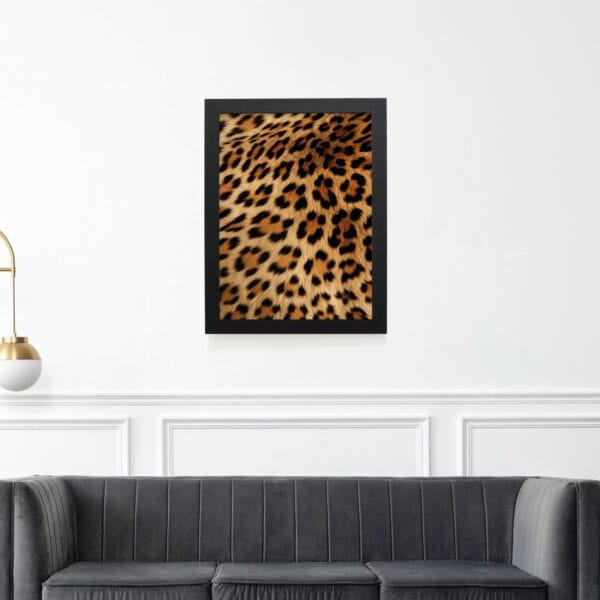 Quadro Decorativo 30x42cm - Textura Animal - Leopardo - Imagem 2