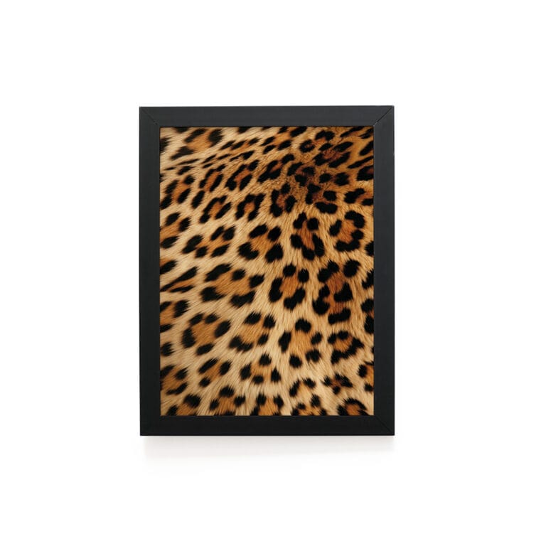 Quadro Decorativo 30x42cm – Textura Animal – Leopardo