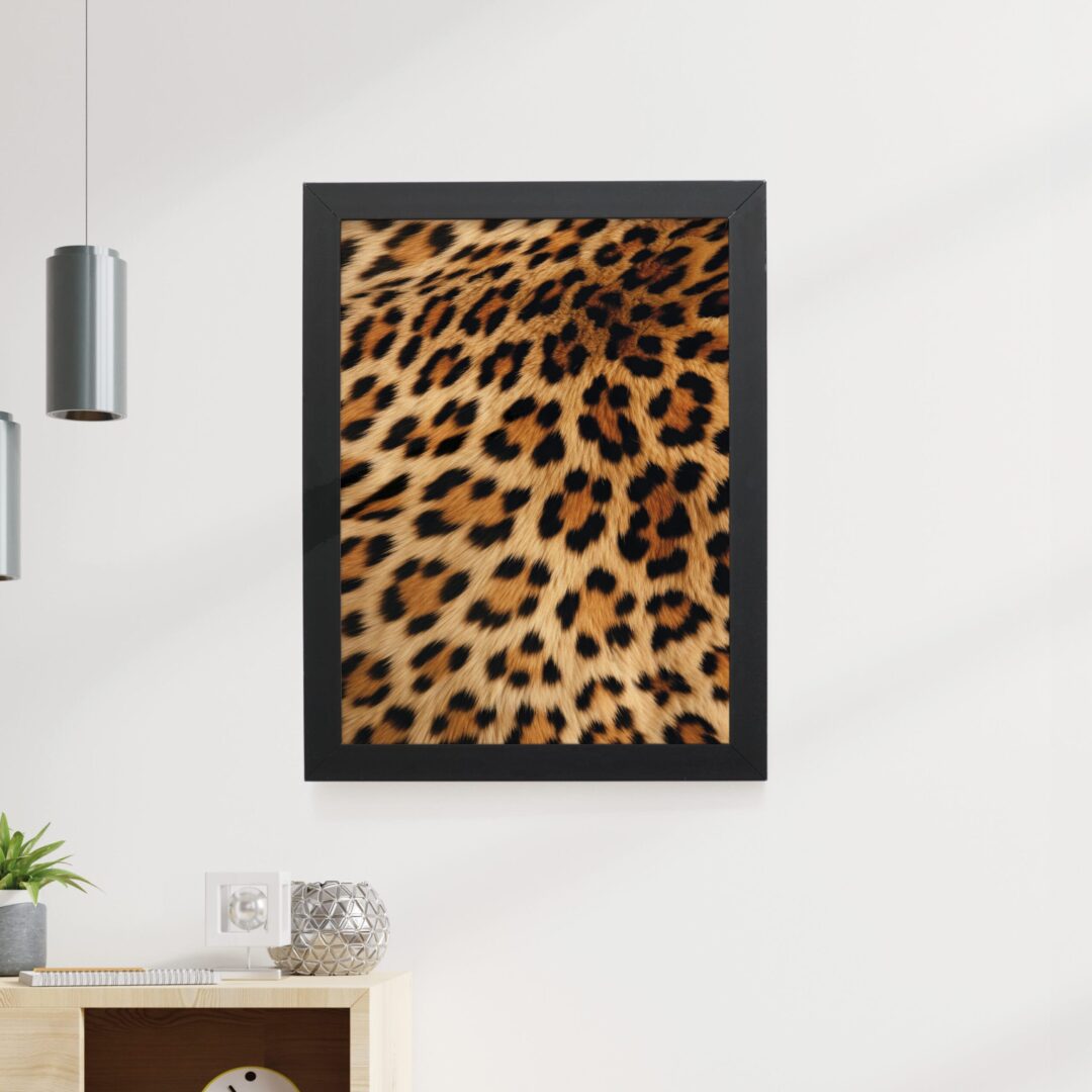 Quadro Decorativo 30x42cm - Textura Animal - Leopardo