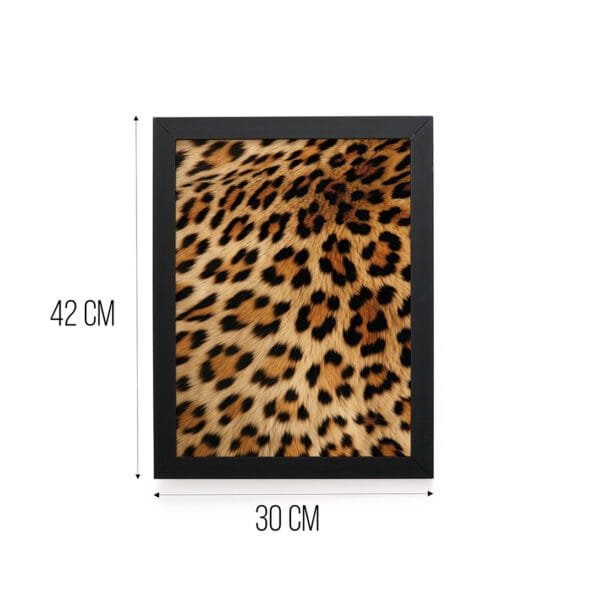 Quadro Decorativo 30x42cm - Textura Animal - Leopardo - Imagem 3