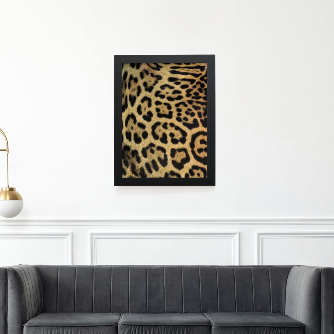 Quadro Decorativo 30x42cm - Textura Animal - Onça-Pintada