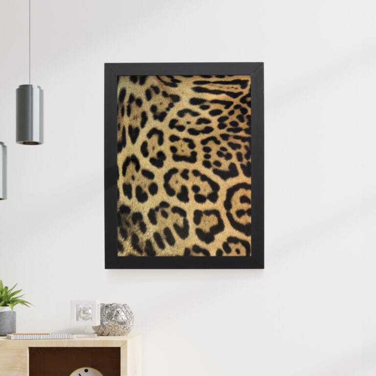Quadro Decorativo 30x42cm – Textura Animal – Onça-Pintada