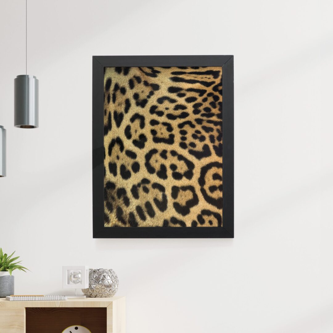 Quadro Decorativo 30x42cm - Textura Animal - Onça-Pintada