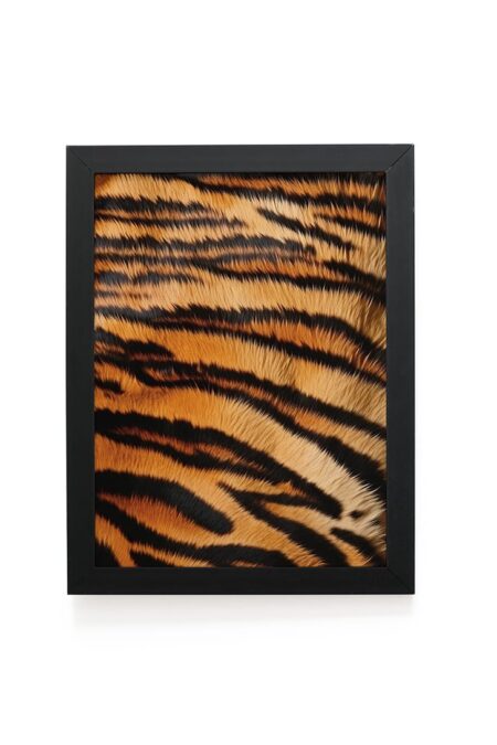 Quadro Decorativo 30x42cm - Textura Animal - Tigre