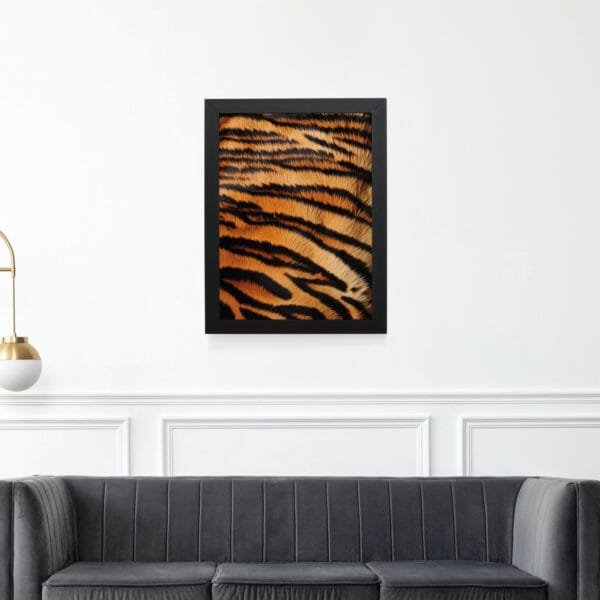 Quadro Decorativo 30x42cm - Textura Animal - Tigre - Imagem 2