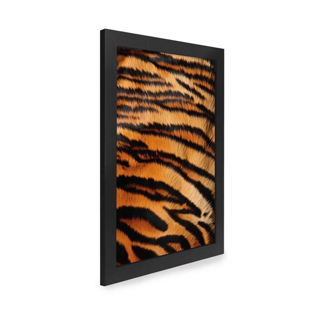 Quadro Decorativo 30x42cm - Textura Animal - Tigre