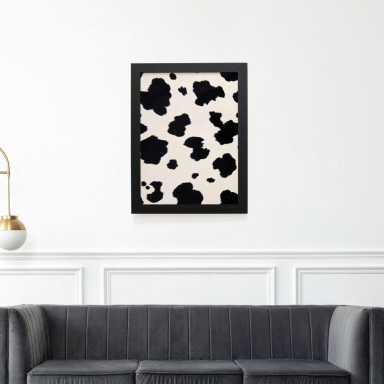 Quadro Decorativo 30x42cm – Textura Animal – Vaca