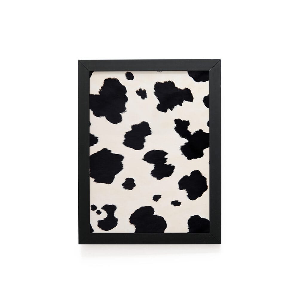 Quadro Decorativo 30x42cm - Textura Animal - Vaca