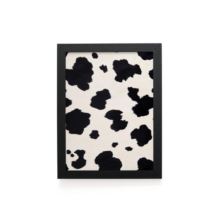 Quadro Decorativo 30x42cm – Textura Animal – Vaca