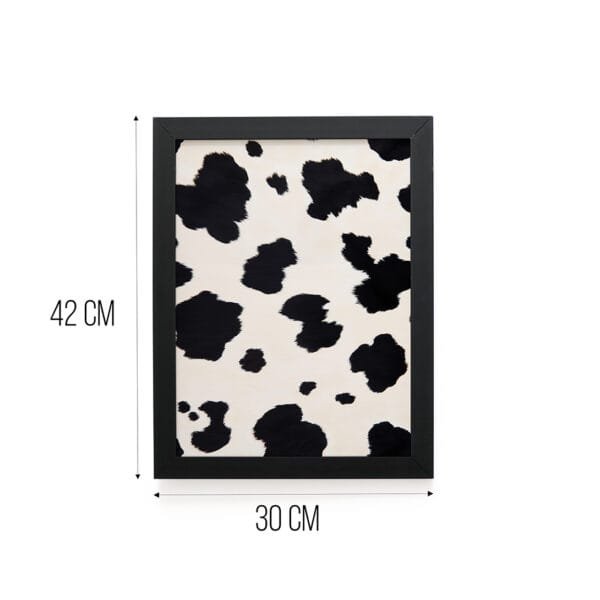 Quadro Decorativo 30x42cm - Textura Animal - Vaca - Imagem 3