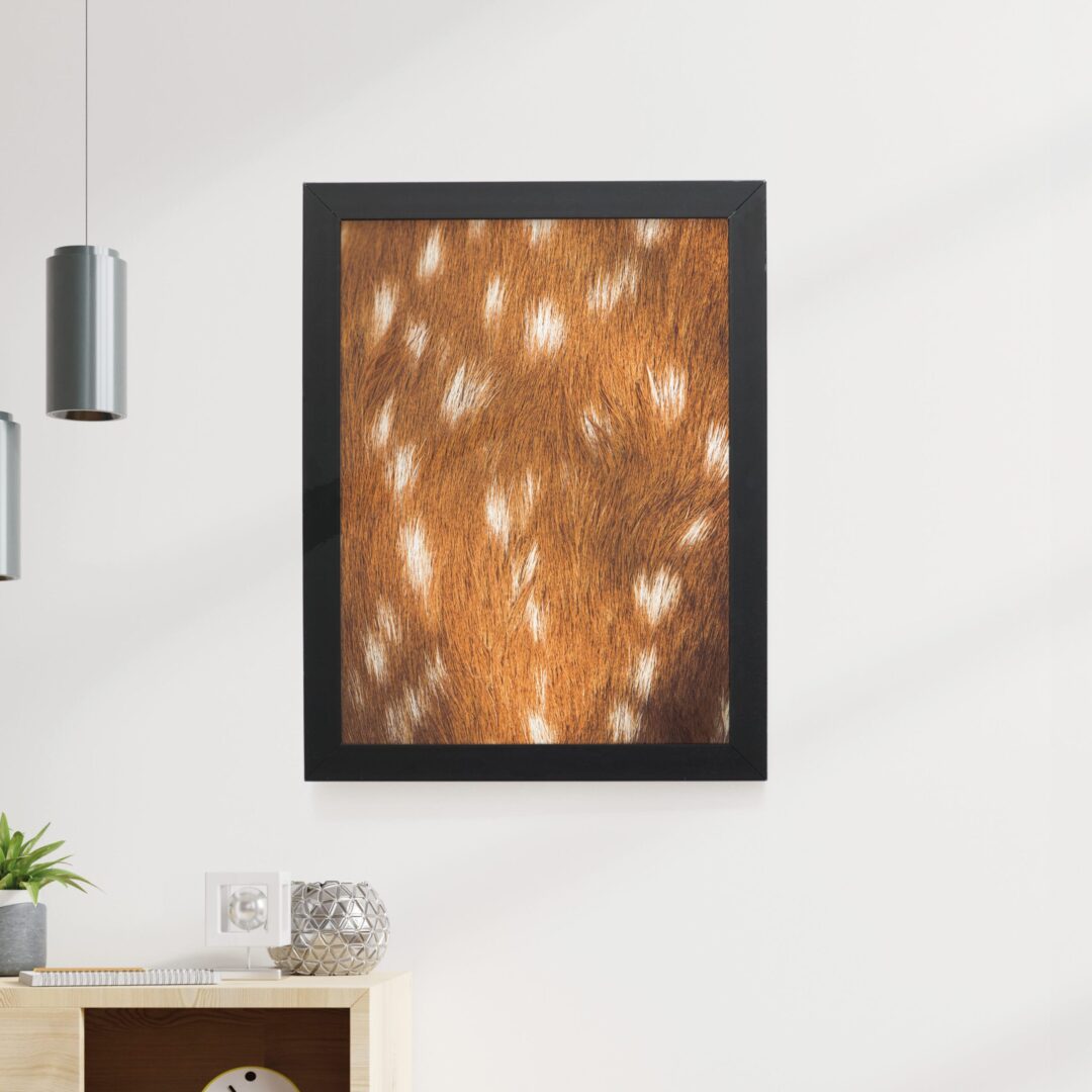 Quadro Decorativo 30x42cm - Textura Animal - Veado